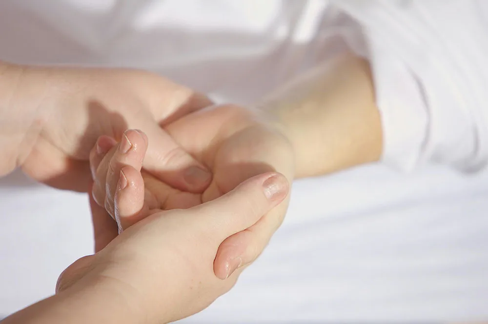 person getting massage
